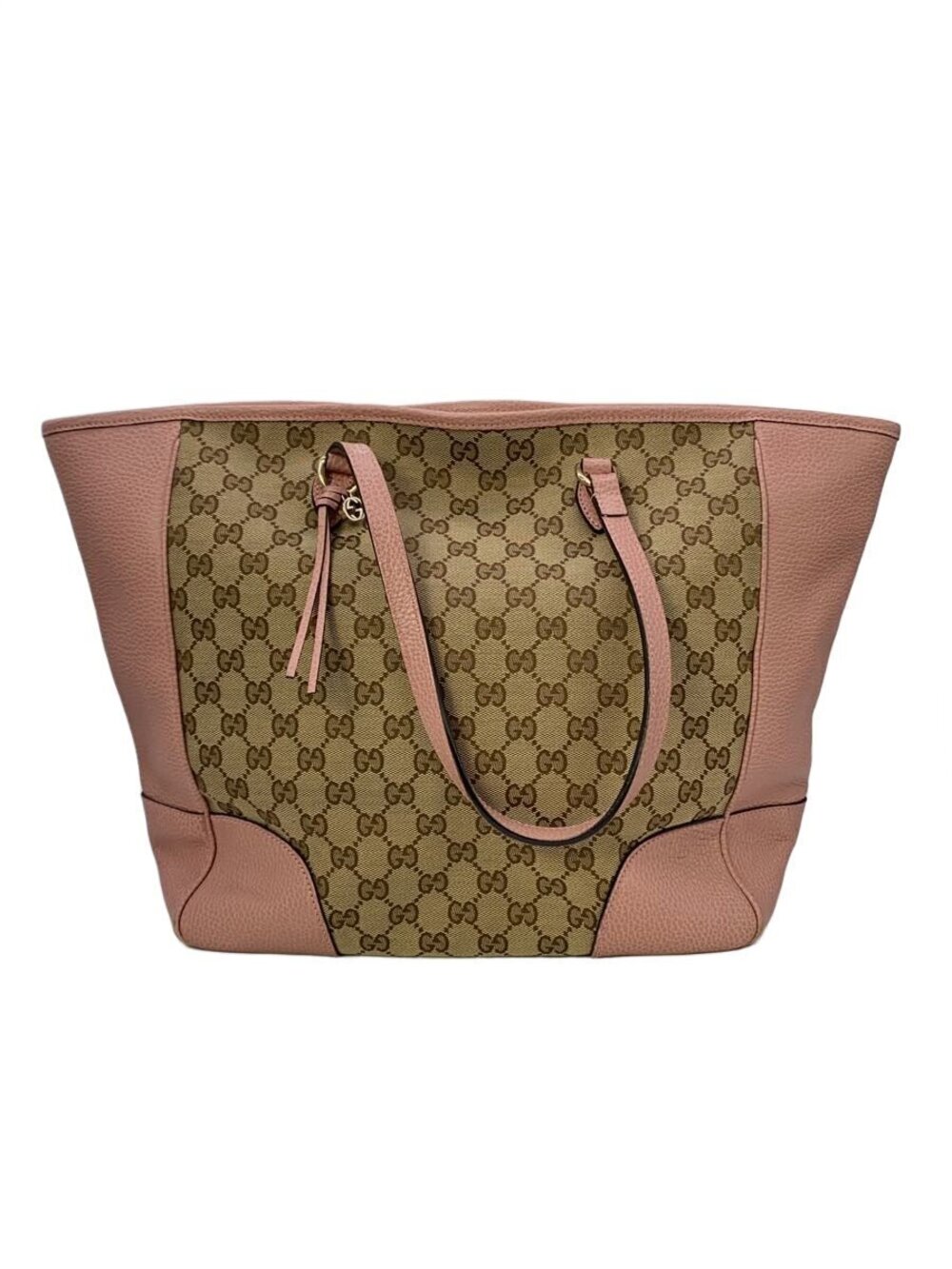 Gucci Tote Bag Leather Pink All over